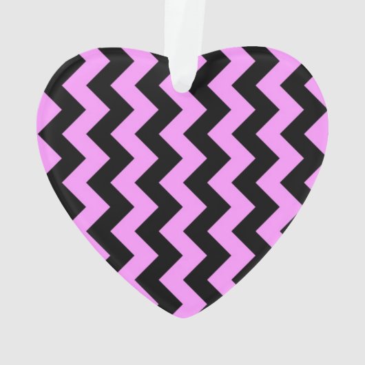 Roze en zwarte zigzag ornament (achterkant)