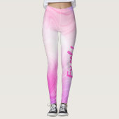 Roze Energie Wervel Workout Leggings voor Vrouwen (Voorkant)