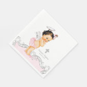 Roze engel Baby meisje doop doop doop doop Servetten (Hoek)