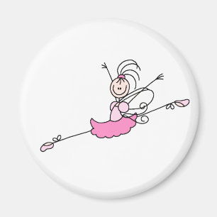 Roze Engel Ballerina Magnet