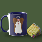 Roze engel, beschermengel Mok