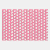 Roze Engel Eten Spons Cake Slice Bakken Foodie Inpakpapier Vel (Voorkant)