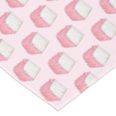 Roze Engel Eten Spons Cake Slice Bakken Foodie Tafelkleed (Gekanteld)