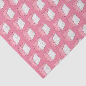 Roze Engel Eten Spons Cake Slice Bakken Foodie Tissuepapier (Detail)