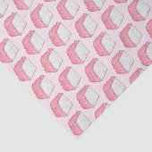 Roze Engel Eten Spons Cake Slice Bakken Foodie Tissuepapier (Detail)