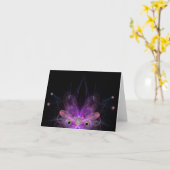 Roze Engel van III van de Vlinder het Begroeten en Kaart (Gele Bloem)