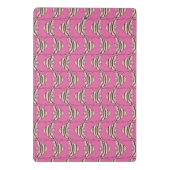 Roze Engel Vis Mini Kladblok Klembord (Achterkant)