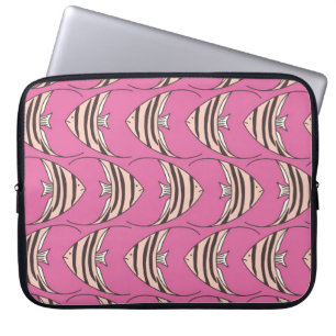 Roze engel vislaptophoes laptop sleeve