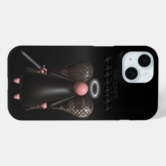 Roze engel, wraakzuchtige engel Case-Mate iPhone case (Achterkant (horizontaal))