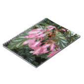 Roze Engelenvleugel Begonia Bloem Notitieboek (Linkerzijde)