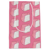 Roze engelenvoedsel sponsenkoek plak Bakken Foodie Medium Cadeauzakje (Voorkant)