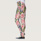 Roze Engels Roos: Dark Waterverf Leggings (Links)