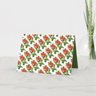 Roze Engels Rozen Moederdag Wenskaart Kaart