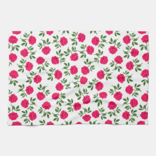 Roze Engelse thea Rozen Kitchen Towel Theedoek