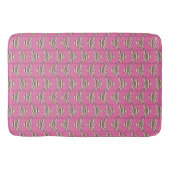 Roze engelvis badmat (Voorkant)