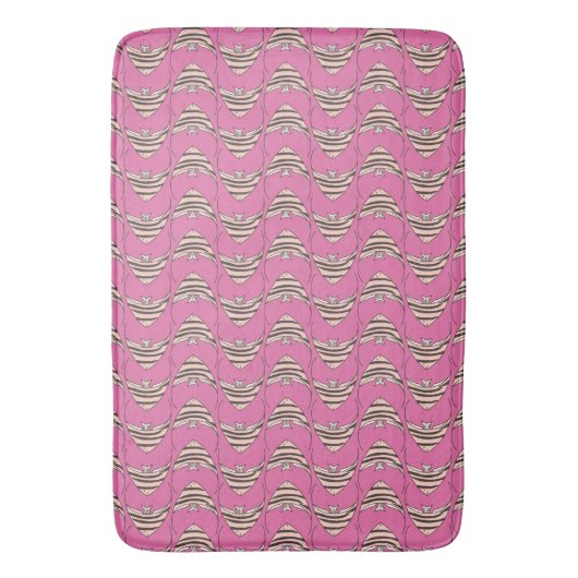 Roze engelvis badmat (Voorkant Verticaal)