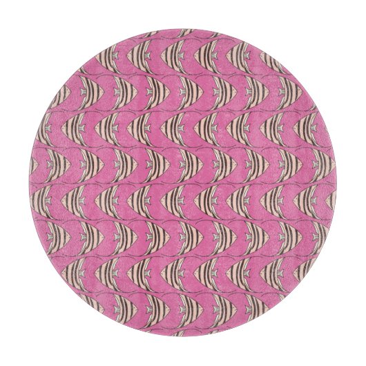 Roze engelvis snijplank (Voorkant)