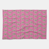 Roze engelvis theedoek (Horizontaal)