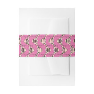 Roze engelvis uitnodigingen wikkel