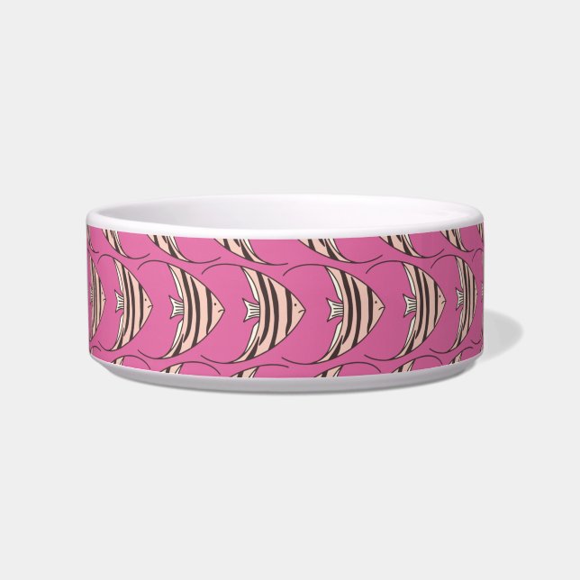 Roze engelvis voerbakje (Voorkant)