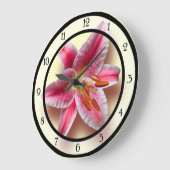 Roze enkele Stargazer Lily Grote Klok (Hoek)