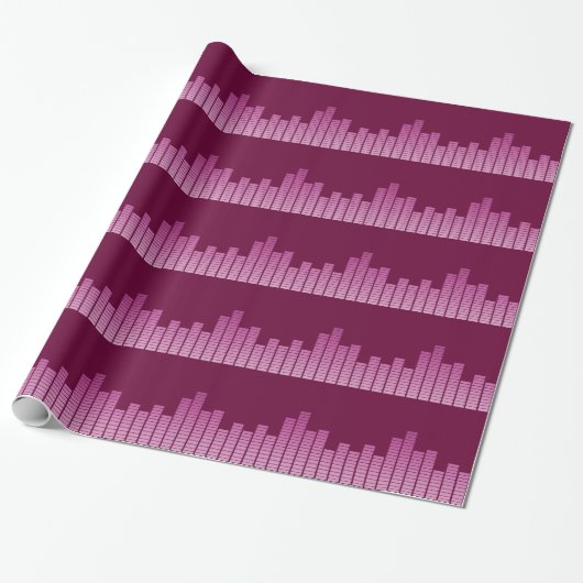 Roze Equalizer Cadeaupapier (Uitgerold)