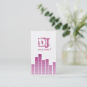 Roze Equalizer Visitekaartje (Staand voorkant)