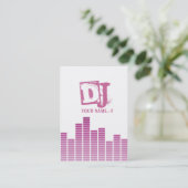 Roze Equalizer Visitekaartje (Staand voorkant)
