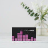 Roze Equalizer Visitekaartje (Staand voorkant)