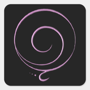 Roze Erkentelijkheid  Vierkante Sticker
