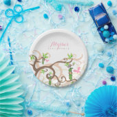 Roze erwt in een Baby shower van poedervorm Bord (Feest)