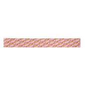 Roze esclair French Choux Pastry Baking Patisserie Satijnen Lint (Voorkant)