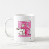 Roze Espresso Maker-Mok Koffiemok (Links)
