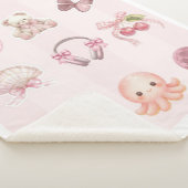 Roze esthetiek sherpa deken (3/4)