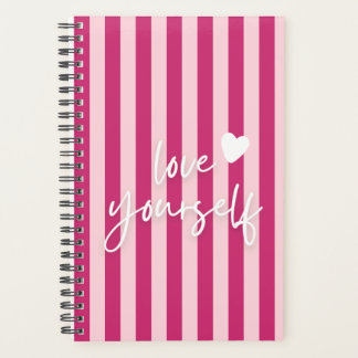 Roze Esthetisch Dagboek, Zelfliefde Spiraal Notebo Planner