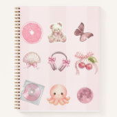 Roze esthetisch notitieboek (Voorkant)