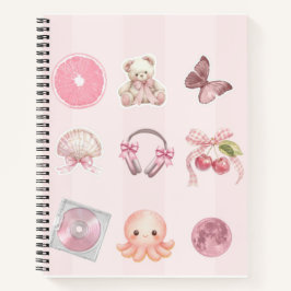 Roze esthetisch notitieboek 