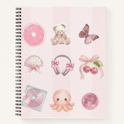 Roze esthetisch notitieboek (Voorkant)