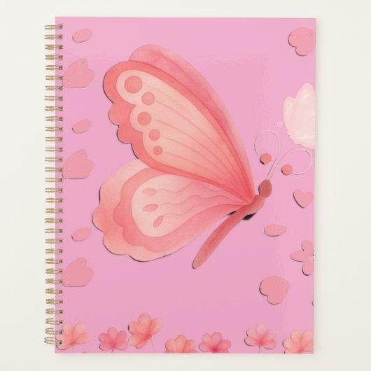 Roze Esthetisch Planner Notitieboek (Voorkant)