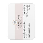 roze esthetisch visitekaartje Flexibele fotomagnee Magneet (Verticaal)