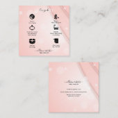 Roze esthetisch Visitekaartje voor juwelen (Voorkant / Achterkant)