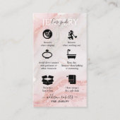 Roze esthetisch Visitekaartje voor juwelen (Voorkant)