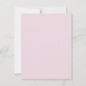 Roze esthetische bloem bloeiende bruiloft kaart (Achterkant)