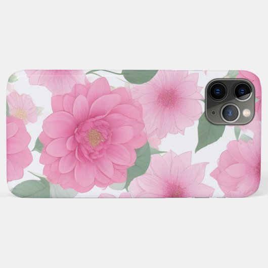  roze esthetische bloem serene bloemen charme Case-Mate iPhone case (Achterkant (horizontaal))