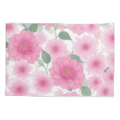  roze esthetische bloem serene bloemen charme kussensloop (Achterkant-Links)