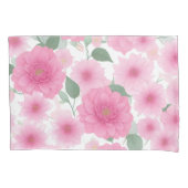  roze esthetische bloem serene bloemen charme kussensloop (Voorkant-Links)
