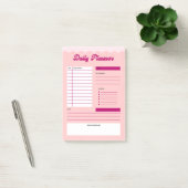 Roze esthetische dagelijkse planner Post-it® notit Notes (Kantoor)