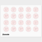 Roze Esthetische Dank Je Klein Zakelijk Etiket (Vel)