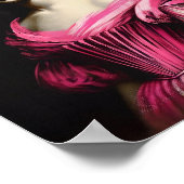 Roze Esthetische Grappige Drama Queen Wall Art Pos Poster (Hoek)