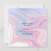 Roze esthetische juwelenzorg bedankkaart (Achterkant)